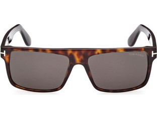 Tom Ford FT0999/N 52A Γυαλιά Ηλίου Τετράγωνα Κοκάλινα Ταρταρούγα με Καφέ Φακό