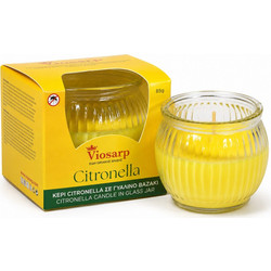 Κερί Citronella σε Γυάλινο Βαζάκι 85g NoH003