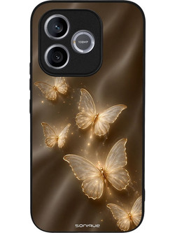 Sonique Diva Series Θήκη (Honor 600 Lite 5G) με Σχέδιο «Χρυσές Πεταλούδες»