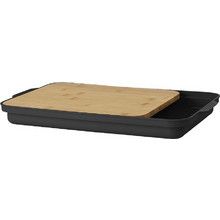 DAY ΕΠΙΦΑΝΕΙΑ ΚΟΠΗΣ ΜΕ ΔΟΧΕΙΟ BAMBOO ΚΑΙ PP ΜΑΥΡΟ 3.5X37.3X24.8ΕΚ. ΣΕΤ 6τμχ - ESPIEL - SCH77145K6