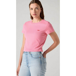 Levi's(R) γυναικείο T-shirt με λογότυπο Slim Fit Essential Sporty - 0019I0008 Ροζ