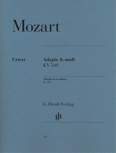 G. Henle Verlag Wolfgang Amadeus Mozart - Adagio b minor K. 540