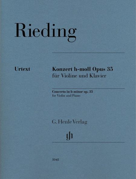 G. Henle Verlag Oskar Rieding - Violin Concerto b minor op. 35