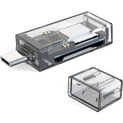 Συσκευή Ανάγνωσης Καρτών SD/TF OTG Type-C & USB Go-Des GD-DK002