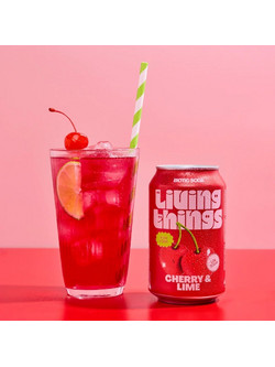 Cherry & Lime Soda - Living Things - 330ml