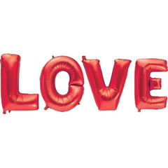 ΜΠΑΛΟΝΙΑ FOIL ΓΡΑΜΜΑΤΑ LOVE 80cm ΚΟΚΚΙΝΑ