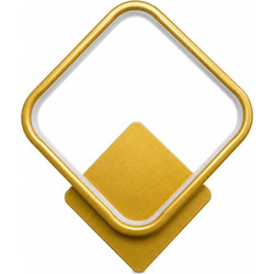 VenCore Elara Gold 6093-20012 - Μοντέρνο Επιτοίχιο Φωτιστικό Απλίκα LED 12W Χρυσό Αλουμίνιο με Ρυθμιζόμενο CCT Λευκό - Ημέρας - Θερμό - Χειρισμός CCT μέσω Διακόπτη On-Off - Μ29 x Π25 x Υ5.5cm