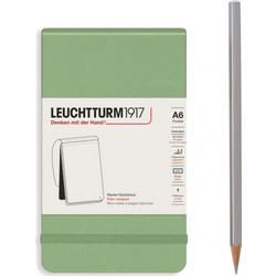 LEUCHTTURM1917 NOTEPAD HC A6 POCKET PLAIN SAGE 184p