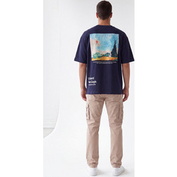 T-SHIRT BLUE CANVAS - ΜΠΛΕ