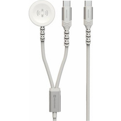 Swissten Braided 2in1 USB-C Φορτιστής Smartwatch για Apple Watch