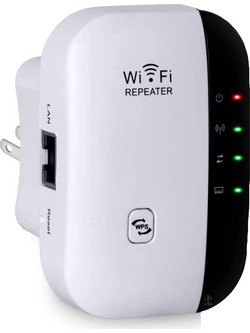 Ενισχυτής σήματος ασύρματου δικτύου, 300 Mbps, εμβέλεια 100m, 220/240V, 6,5x8x5 cm, λευκό
