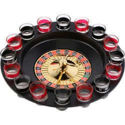 idealStore Roulette Game, Big Time Player, Διαστάσεις 6,5 x 4,8 cm, Αξεσουάρ με 16 σφηνάκια