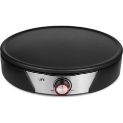 Life 221-0234 Κρεπιέρα 37cm Μαύρη 1500W