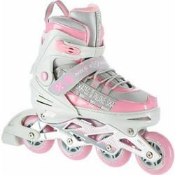 Nils Extreme NA 1186 Inline Αυξομειούμενα Rollers Παιδικά Λευκά Ροζ