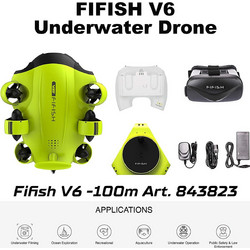 Qysea Fifish V6 Wide Angle 162 VR FPV Drone με Κάμερα 4K 30fps