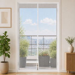 Μαγνητική Σίτα Μπαλκονόπορτας Λευκή 100x220cm