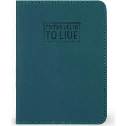 Legami Passport Holder - Petrol Blue - 8052694002411