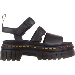 Dr. Martens Ricki Γυναικεία Πέδιλα Δερμάτινα Μαύρα με Χοντρό Χαμηλό Τακούνι 27405001