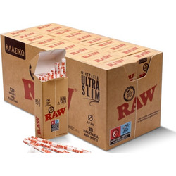 RAW ULTRA SLIM 5.7 με 120 φιλτράκια (ΚΟΥΤΙ 20 ΤΕΜ)