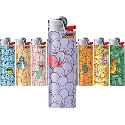 Αναπτήρες Bic Maxi OUTSTANDING ANIMALS J26 ΜΕΓΑΛΟΣ slv (8 τεμάχια) 3086126788487