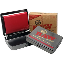 RAW Automatic Rolling Box 110mm (για χαρτάκια στριφτού king size) ταμπακιέρα μηχανή για στριφτό 716165280040