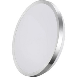 LED πλαφονιέρα 12W 1160lm στρογγυλή O26 x 4,5 cm φυσικό λευκό 4000K IP20 με πλαίσιο χρωμίου 32566 EDM