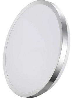 LED πλαφονιέρα 12W 1160lm στρογγυλή O26 x 4,5 cm φυσικό λευκό 4000K IP20 με πλαίσιο χρωμίου 32566 EDM