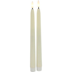 Κερί κηροπηγίου LED/Remote Ctr/Timer 2,2x28 λευκό σ/2