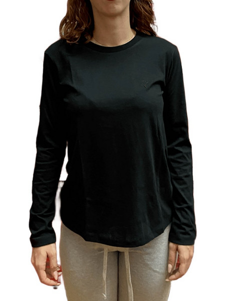 TARGET T-SHIRT LONG SLEEVE SINGLE JERSEY BASICS (W27-64000-10) ΜΑΥΡΟ