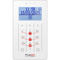 PULSON LCD/S WH Αφής LCD Πληκτρολόγιο (Λευκό) - Manipulator για PulsON Alarm 4G