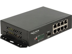 DeLOCK 87708 Unmanaged L2 Switch με 8 Θύρες Ethernet 1000Mbps και 1 SFP θύρα