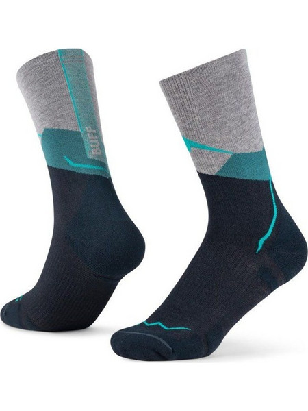 Buff Merino Lightweight Crew Sock LWC1 Ανδρικές Κάλτσες Ψηλές Teal 137795.706.05
