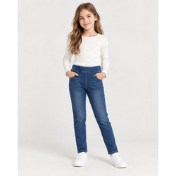 Φούτερ denim παντελόνι για κορίτσι Boboli-490766-BLUE