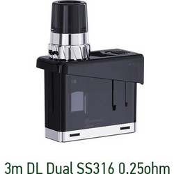 Wismec Preva 3ml Pod Δεξαμενή DL Dual SS316 0.25ohm