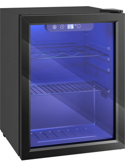 Ψυγείο κρασιών για 16 φιάλες, χωρητικότητα 48 L, 4-16C, εντοιχιζόμενο ψυγείο για ποτά και μπύρα, με γυάλινη πόρτα, LED φωτισμός