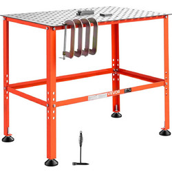 VEVOR Τραπέζι Συγκόλλησης 910 x 610 mm με Αντοχή 363 kg και Οπές Στερέωσης 16 mm HJGZTGDS800LTB9YK001V0