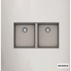 Schock Cristalite Manhattan 30290U-1451 Υποκαθήμενος Νεροχύτης Γρανίτη Ματ Concrete Beton 75X45.6cm