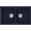 Sanitec Classic 340 Υποκαθήμενος Νεροχύτης Γρανίτη Ματ Granite Blue 78x50cm