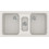 Sanitec Classic 325 Επικαθήμενος Νεροχύτης Γρανίτη Ματ Metallic Ice 97x51cm