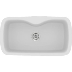 Sanitec Classic 321 Επικαθήμενος Νεροχύτης Γρανίτη Ματ White 83x51cm