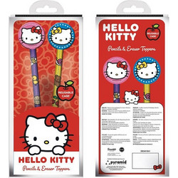 Hello Kitty Pencil & Topper 2pk
