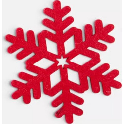 Σετ 4 Χριστουγεννιάτικά Σουβέρ Spar 10D Nef-Nef Homeware - 126-Red