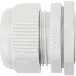 Cable gland IP 66/IP 67, M 40, sealing range: 19-28 mm, for outdoor inst. grey (AKM 40)