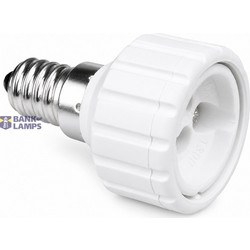 Lamp Holder Adapter E14-GU10 White