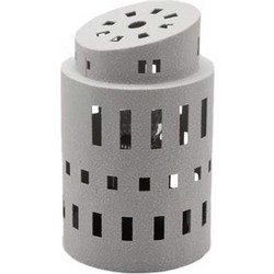 Liberta-Maison Piza Φαναρι Ρεσω 10x10x17cm Μέταλλο Λευκό Γυαλί 033246