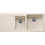 Blanco Naya 8 S Ένθετος Νεροχύτης Γρανίτη Soft White Αριστερή Ποδιά 116x50cm