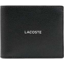 ΑΝΔΡΙΚΟ ΠΟΡΤΟΦΟΛΙ LACOSTE MEDIUM OSSIAN LEATHER - ΜΑΥΡΟ