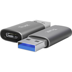 Adapter Trust USB-A Male to USB-C Female 2τμχ 25573