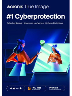 Acronis True Image Premium (5 D - 1 Y) 1 TB Ηλεκτρονική Άδεια - άμεση παράδοση σε mail την ίδια ημέρα