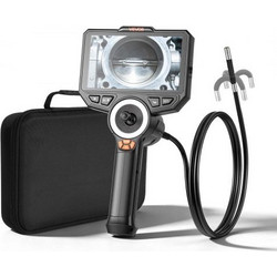 Αρθρωτό ενδοσκόπιο VEVOR με φως, 4-Way 360 Αρθρωτό Borescope κάμερα, οθόνη HD IPS 6" φακός 1920 x 1080, ζουμ 8X, μπαταρία 7000 mAh, IP67 αδιάβροχο για αυτοκίνητα, υδραυλικά (1,5 m Cable Snake)